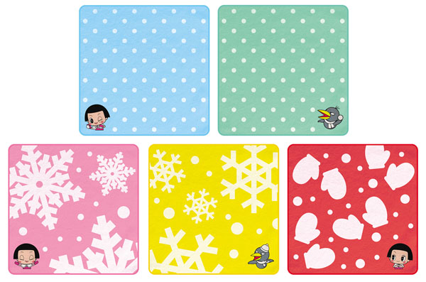 E賞：選べる刺繍ミニタオル(全5種) 約20cm