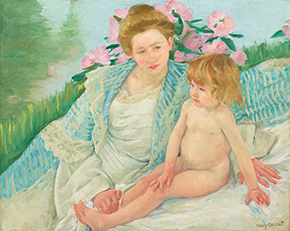 メアリー・カサット《日光浴（浴後）》油彩・カンヴァス　1901年　石橋財団アーティゾン美術館蔵