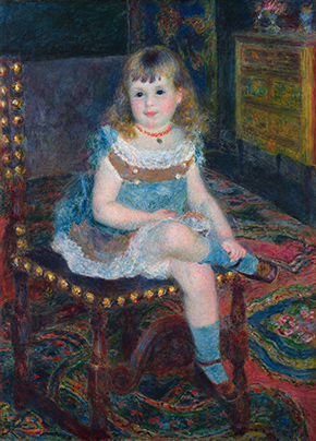 ピエール=オーギュスト・ルノワール《すわるジョルジェット・シャルパンティエ嬢》油彩・カンヴァス　1876年　石橋財団アーティゾン美術館蔵
