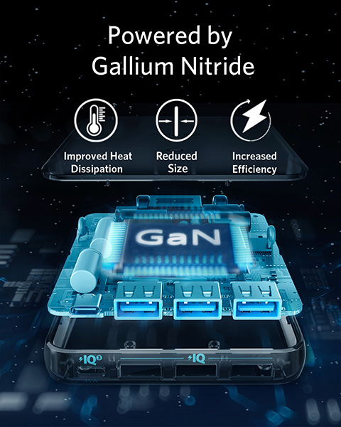 “次世代パワー半導体素材”の「GaN」を採用