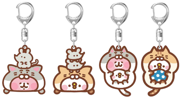 ラバーキーホルダー　4種　各700円（税抜）