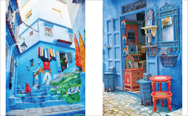 街中が青く染められた、空色の神秘的な迷宮 シャウエン／モロッコ