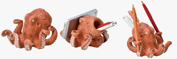 大迫力スマホ＆ペンスタンド　ミズダコ 価格：1,600 円（税抜）
