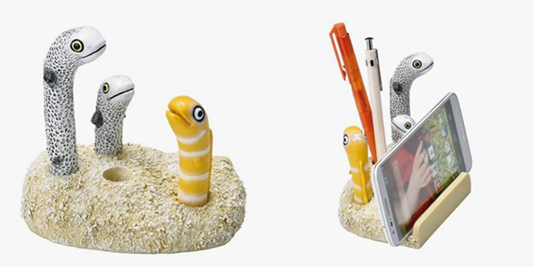 大迫力スマホ＆ペンスタンド　チンアナゴ 価格：1,600 円（税抜）