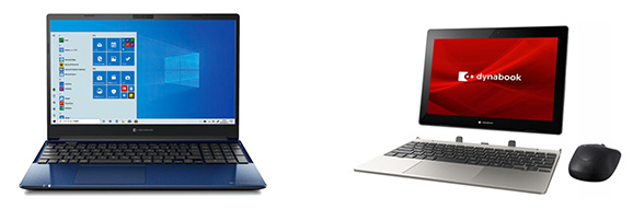 dynabook C8（左）とdynabook K1（右）