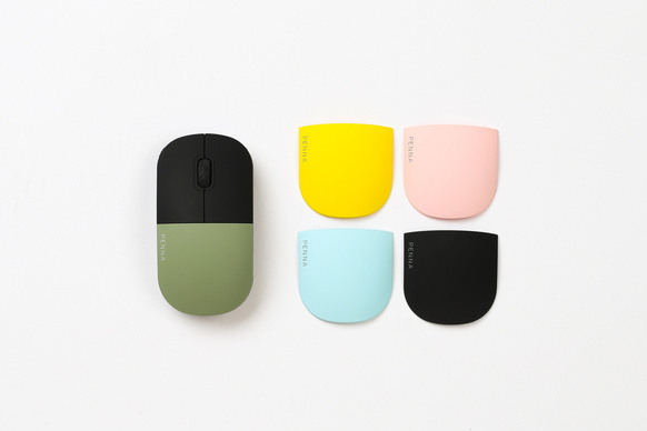 レトロかわいい 着せ替えワイヤレスマウス Pennaマウス デザインってオモシロイ Mdn Design Interactive