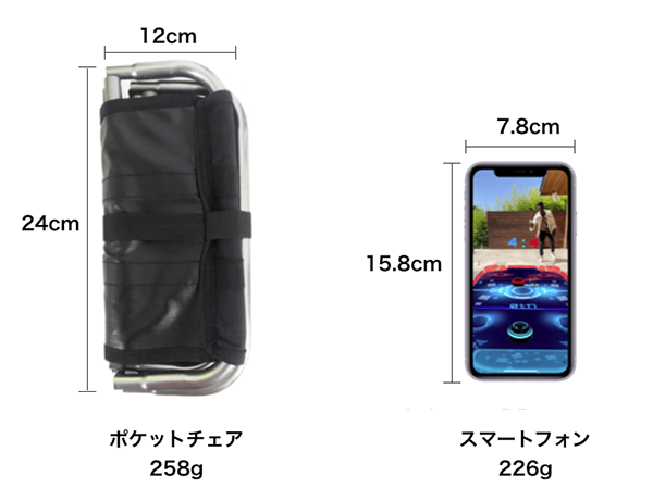 【折りたたみ時】横12cm 縦24cm 【組み立て時】横19cm 縦23cm 高さ27cm