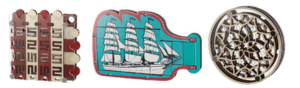 左から：「スライドメイズ」（2,500円／税別）、「ボトルシップ」（2,800円／税別）、「フラワーメイズ」（2,500円／税別）