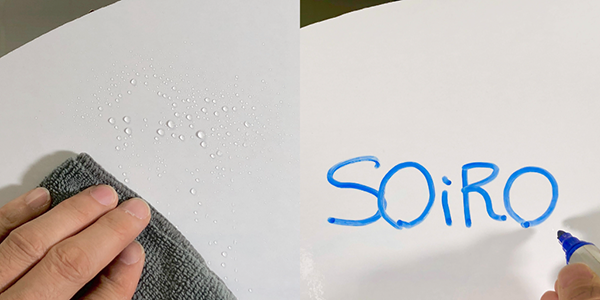 表面はホワイトボード代わりに