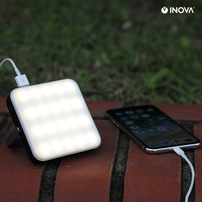 INOVA モバイルバッテリー10,000mAh ランタン付 サージLED 3R-MBR02