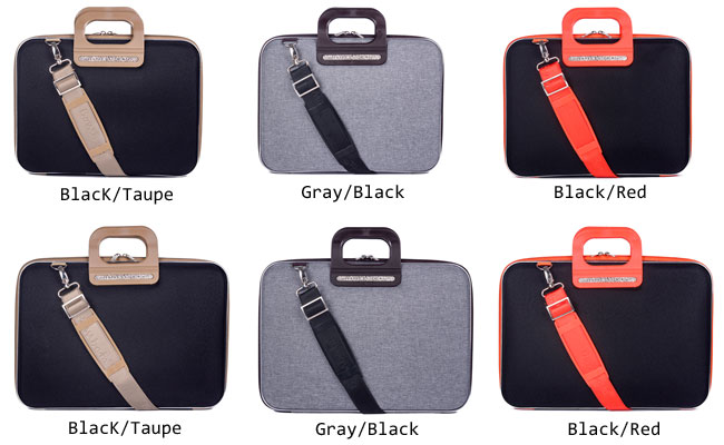 「Prato」 13インチ　カラー：Black/Taupe、Gray/Black、Black/Red　価格：12,000円（税抜） 15インチ　カラー：Black/Taupe、Gray/Black、Black/Red　価格：13,000円（税抜）