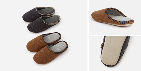価格：1,390円（税別） カラー：ブラウン、ネイビー サイズ：M（22cm～24cm）、L（25cm～27cm）