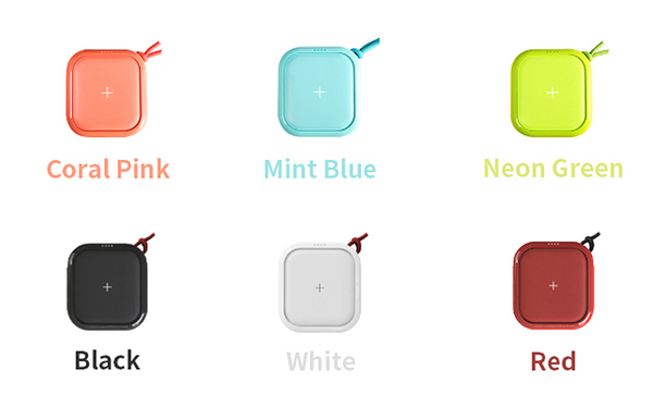 カラーバリエーションは、コーラルピンク、ミントブルー、ネオングリーン、ブラック、ホワイト、レッドの6色