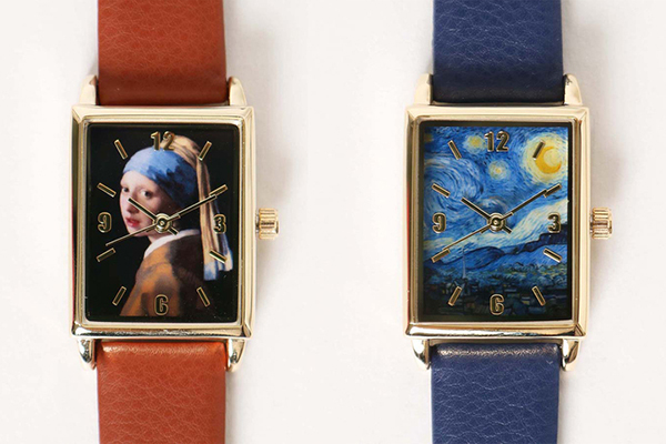 左：ヨハネス・フェルメール『真珠の耳飾りの少女』、右：フィンセント・ファン・ゴッホ『星月夜』