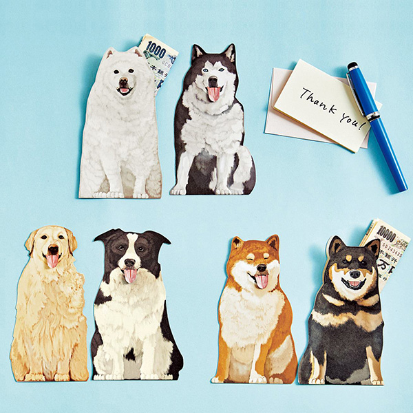 フェリシモ ペロリと舌を出す犬の様子がかわいらしいポチ袋を発売 デザインってオモシロイ Mdn Design Interactive