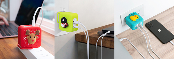 USB-Aは出力18W、USB-C(PD)は出力45Wと、デュアルポートで使用してもハイパワー。100V-240V対応で海外でも使用できます