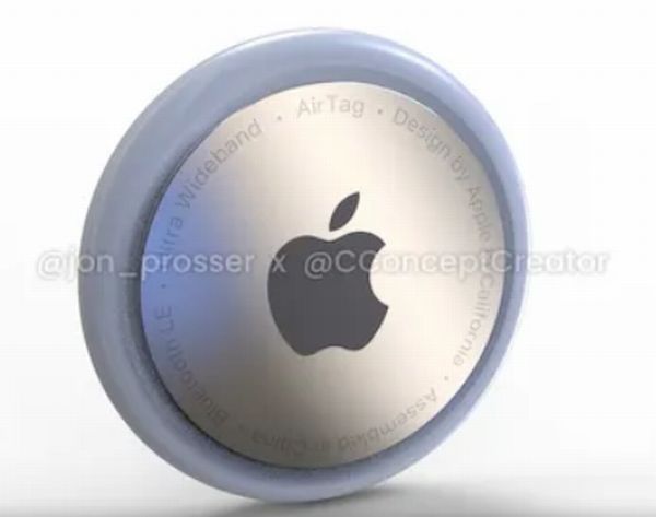 著名リーカーのジョン・プロッサーが公開したAirTagsのレンダリング