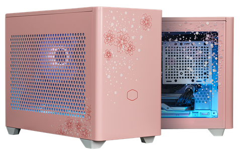Cooler Master、2種類のサイドパネルが付属する桜デザインのPCケースを 