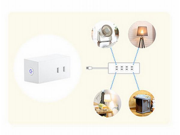 タップを使って複数機器の一括管理が可能