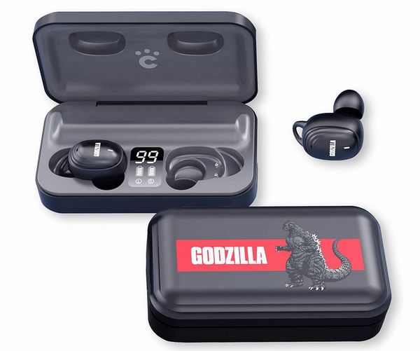「cheero Wireless Earphones with 6 GODZILLA Voice patterns」