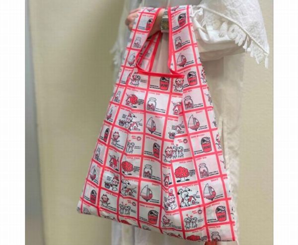 総柄エコバッグ（ストップペイル）