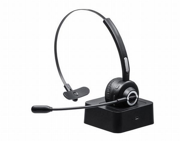 ワイヤレスヘッドセット「MM-BTMH57BK」