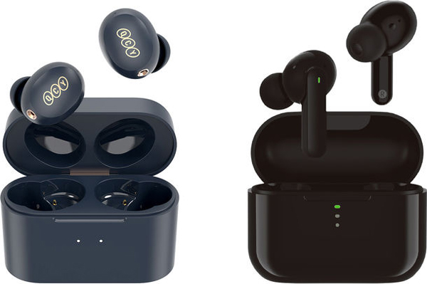 QCY-HT01C（左）とQCY-T11S（右）