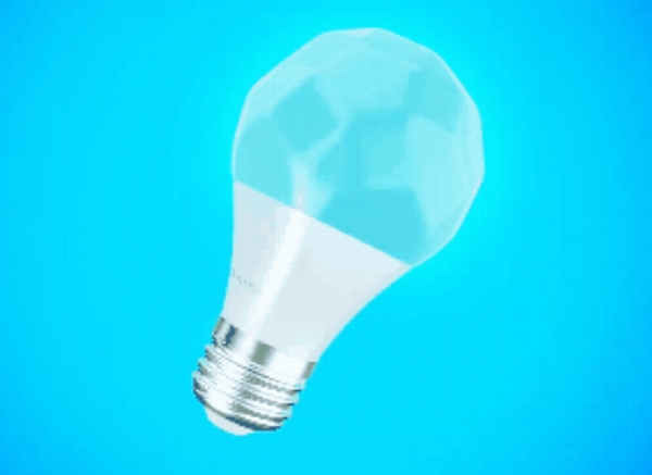 菱型12面体デザインの照明