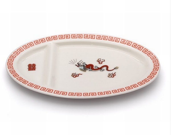 【ラーメン屋のあのデザイン】ギョウザ皿 龍