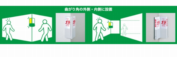 「カドにつけるお知らせライト」イメージ