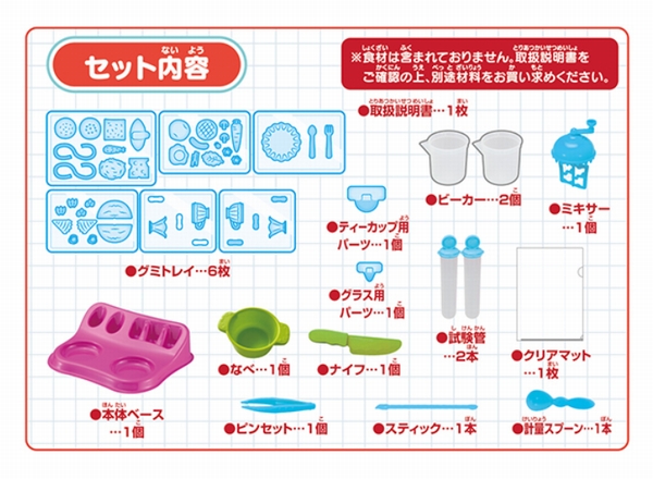 「グミップルラボ クッキングミ」セットイメージ