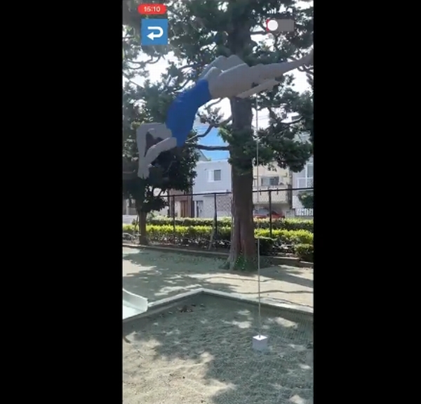 選手の動きは多少カクカクしているが、いろいろな場所で、オリンピックをイメージさせるトップアスリートの競技を当てはめられるのが面白い