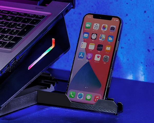 「400-CLN030」はサイドにスマホスタンドも付属