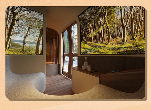 移動式サウナ車の社内イメージ