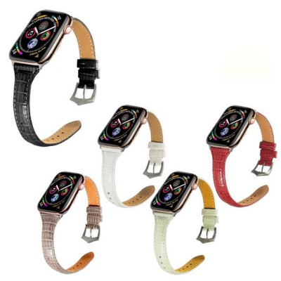 Apple Watch クロコ調 PUレザーベルト