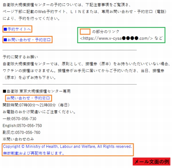 送られてくるフィッシング詐欺メールのイメージ