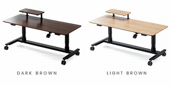 カラーはダークブラウンとライトブラウン