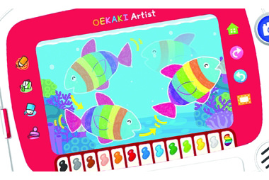 描いた絵が動き出す！メガハウスのデジタルスケッチブック「おえかき 