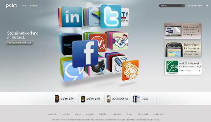 米Palm社のWebサイト（US）