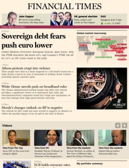 Financial Times iPad Edition