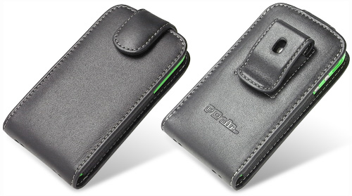 PDAIR レザーケース for iPhone 4 with Bumper ベルトクリップ付バーティカルポーチタイプ