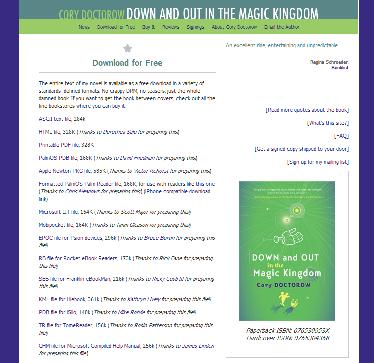 「マジック・キングダムに落ちぶれて」の原著