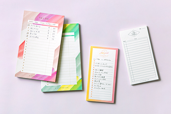  文房具連載 第3回 「A FLOATING LIFE」自分らしいライフスタイルをかなえる手帳レフィルやTODOリスト 