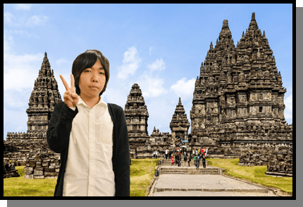 アンコールワットと菊池