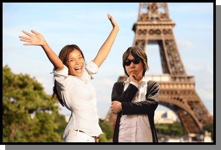 エッフェル塔と菊池